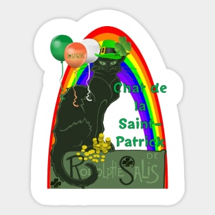 Chat De La St Patrick De Rodolphe Salis Fun Sticker